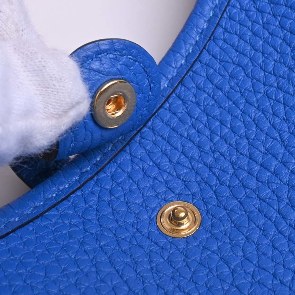 HERMES Taurillon Clemence Evelyn TPM Shoulder Bag Blue Ladies - Picture 9 of 9
